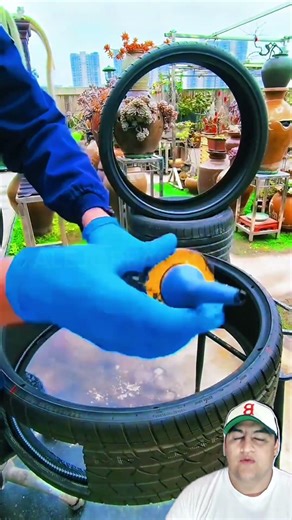 Cómo hacer una pecera con una llanta vieja paso a paso | DIY acuario reciclado