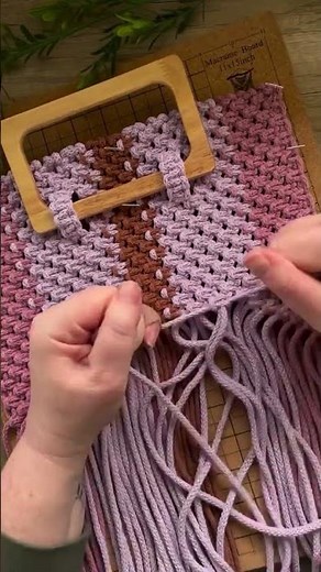 How To Make a Macrame Clutch Bag - Mary Maker Studio Macrame DIY Tutorials