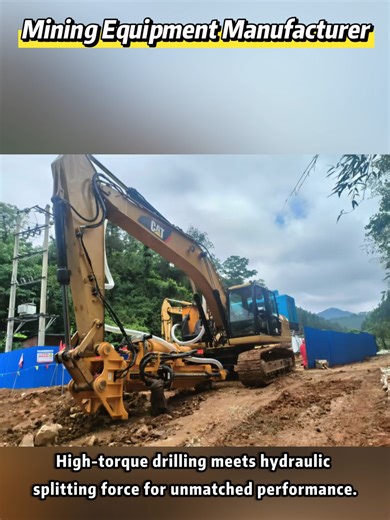 Integrated Drilling and Splitting Machine for Mining