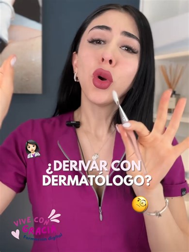 ¿Cuándo derivar un caso con dermatólogo? 👨🏻‍⚕️👀 Como profesionales debemos conocer muy bien nuestro límite profesional y saber cuándo derivar al área médica! 🙌🏻 #cosmetologia #cosmiatra #dermatología #vivecongracia #publicidad