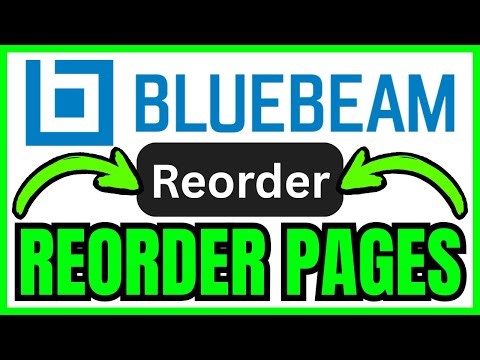 How To REORDER PAGES In Bluebeam (QUICK & EASY) 2026