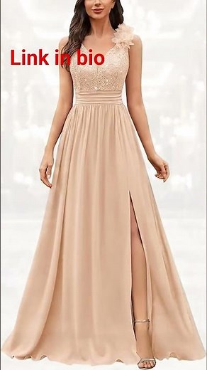Elegant Blush Pink Bridesmaid Dress Review & Try-On ✨ | Formal Evening Gown