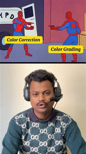 Learn The Difference between Colour Correction & Colour Grading 😱🤯 | Video Editing #shorts