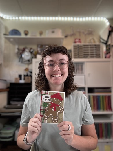 50K views · 1K reactions | Oh snap!  Watch how this adorable gingerbread man card comes together using the Gingerbread Man bundle! From heat embossing to adding those cute finishing touches, this one’s as fun as baking cookies — without the mess!  Comment if you’d give him a mug of cocoa or coffee! ☕️ #stampwithmelissa #stampinup #handmadecards #christmascrafts #papercrafting | Stamp with Melissa Faust - Independent Stampin' Up Demonstrator | Facebook