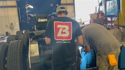 The boys are hard at work! We’re scheduled out at 6 weeks, so call Chase to get your truck in! | Brunner Industries