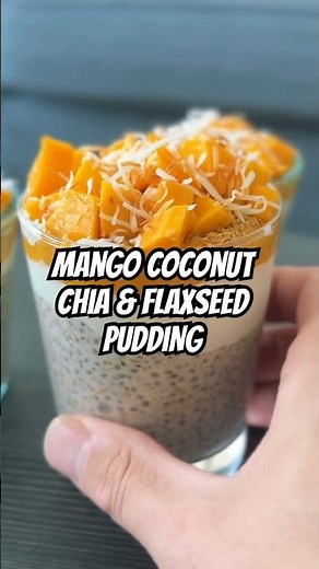 How to make Mango Coconut Chia and Flaxseed Pudding
