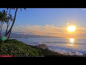 Tropical Sunset on the North Shore of Oahu, Hawaii