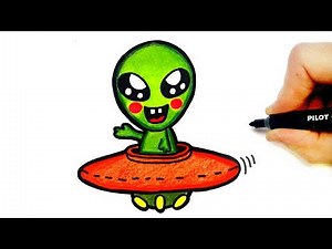 HOW TO DRAW A CUTE ALIEN