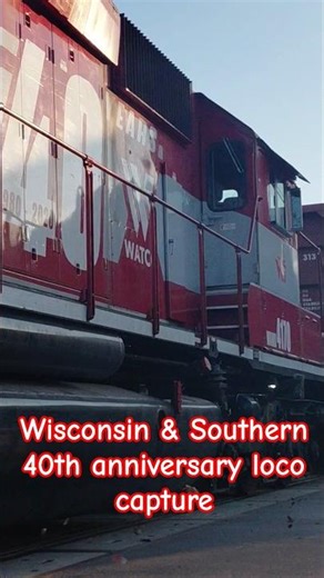 Wisconsin & Southern 40th anniversary loco capture