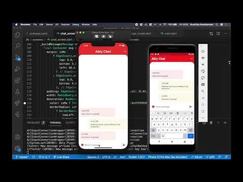Flutter chat app demo - powered by the Ably Flutter Plugin