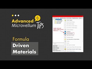 Advanced Microvellum Tips: Formula Driven Materials