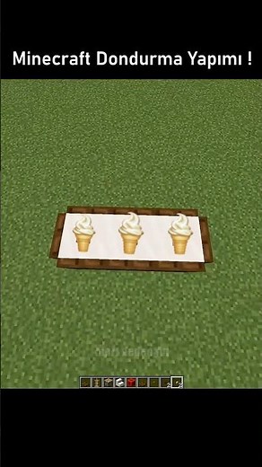 Minecraft ama Dondurma Yapımı (!) 🍨