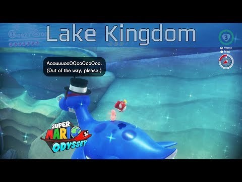 Super Mario Odyssey - Lake Kingdom Walkthrough [HD 1080P/60FPS]