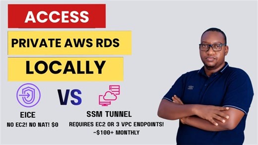 Connect to Private AWS RDS without a NAT Gateway or Bastion (EICE vs SSM) | OLUWASEUN ALAUSA
