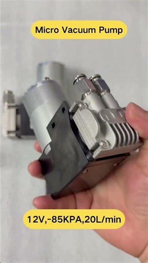 Micro Vacuum Pump | 12V DC High Vacuum −85kPa | 20L/min Mini Air Compressor
