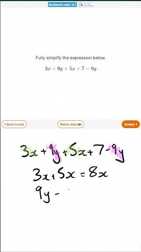 Simplifying Expressions on Sparx 2 #maths #sparx #teacher