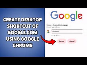 How To Create Desktop Shortcut Of Google.com using Google Chrome | Add Google.com Shortcut