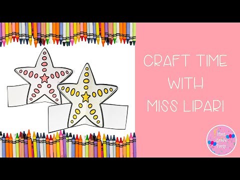 3-D Starfish Craft for Kids | Easy Under the Sea Activity