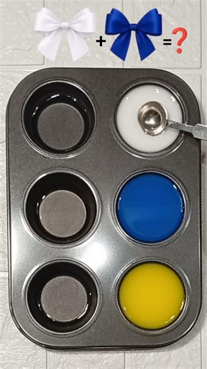 Mixing White, Blue & Yellow 🎨 | 3 Beautiful color mixing combinations #viral #artshorts