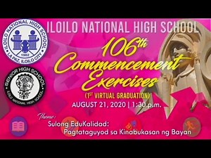 13K views · 491 reactions | 106th Commencement Exercises STEM STRAND (1st Virtual Graduation) Due to technical issues during the live broadcast of the virtual graduation, we are uploading the portion for the STEM Strand as part of the program. Thank you for your understanding. | Iloilo National High School | Facebook