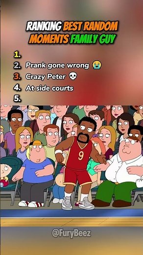 Ranking Best Random Moments Family Guy