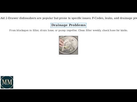 KitchenAid 2-Drawer Dishwasher Troubleshooting – F-Codes, Leaks, Not Draining