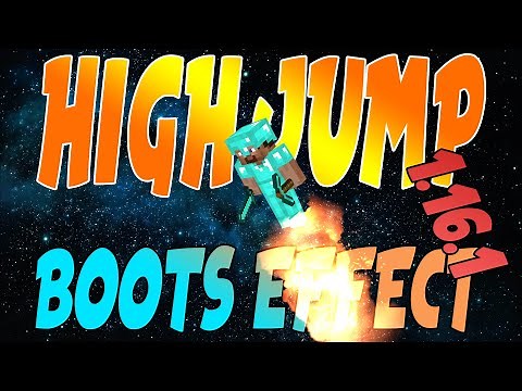 HIGH JUMP BOOTS EFFECT IN MINECRAFT 1.16.1 - NO MODS - NO COMMAND BLOCK!