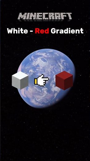 Minecraft White to Red Gradient #minecraft #shorts #minecraftshorts