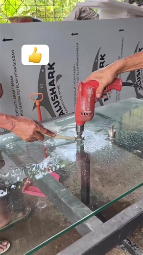 398K views · 2.3K reactions | Hole edge polish.... #glasscraft #glassdesign #doorart #bandglass | glass craft | Facebook