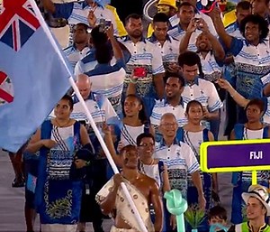 Team Fiji highly acknowledged at Rio Opening Ceremony