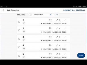 FieldGenius For Android - Staking List