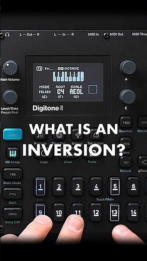 Inversions explained on the Digitone 2 #music #musictheory