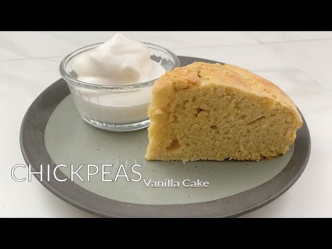 How To Make A High Protein Fluffy Vanilla Cake Using A Can of Chickpeas