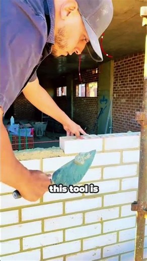 Satisfying Bricklaying Technique Using a Professional Masonry Trowel | Perfect Wall Build”l