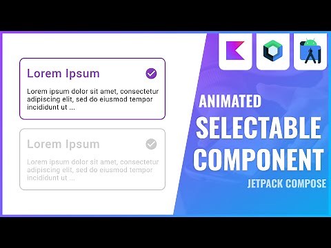 Animated Selectable Item with Jetpack Compose | Android Studio Tutorial