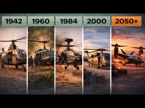 80 Years of Helicopter Evolution | From Huey to Attack AI Helicopters