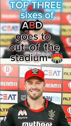 😈AB de Villiers Top 3 Longest Sixes Out of the Stadium 🏏 | Big Sixes in Cricket History 😱 | #shorts