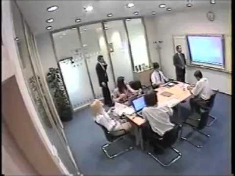 Crazy Office Worker , Beats Guy Up in Board-Meeting