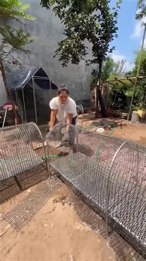 Foldable Chicken Coop Runway: Modern Scientific Poultry Farming Essential Gear #ChickenCage#viral