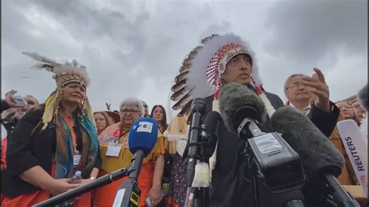 Assembly of First Nations delegates meet with Pope Francis