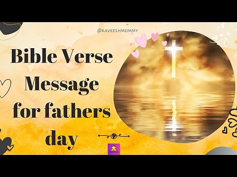 Bible Verse Message for fathers day
