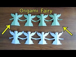How to make a Origami Chain of Fairy - Origami Fairy Tutorial - The Boss Here (TBH)