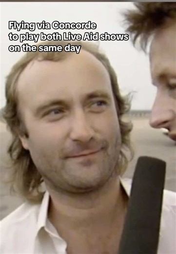 Phil Collins Volando en Concorde para Live Aid