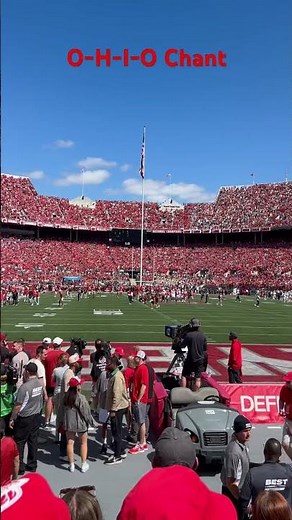 O-H-I-O Ohio State Chant before Kickoff vs Texas #cfb #osu #ohiostate #collegefootball #buckeyes
