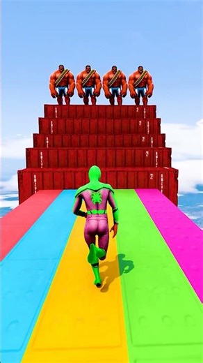 GTA 5 Epic Water Ragdolls | Spider-Man Jumps / Fails ep.16086 #shorts