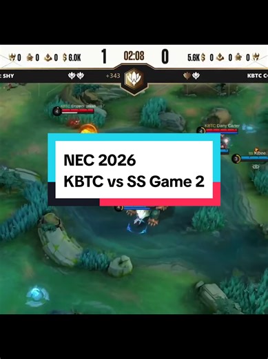 NEC 2026 KBTC vs SS Game 2 Overview