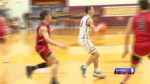 Highlight of the night: East Peoria's Quinton Kitt works out of a double team for a big finish. His 20 points help EP snap a two-game losing streak and beat Metamora, 69-54. | WMBD 31's Kurt Pegler