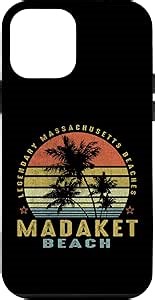 Amazon.com: iPhone 12 mini Madaket Beach Retro Palm Sunset - Beach Lover Design Case : Celulares y Accesorios