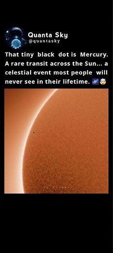 That Tiny Dot? It’s a Planet Crossing the Sun 🤯☀️