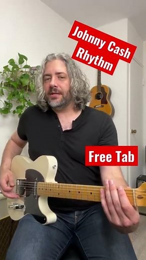 Johnny Cash Style Rhythm - Country Guitar Lesson Lick #35 #johnnycash #guitarlesson
